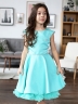 Платье для девочки БУШОН ST35, праздничное цвет бирюзовый 