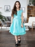 Платье для девочки БУШОН ST35, праздничное цвет бирюзовый 