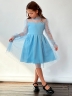Платье для девочки нарядное БУШОН ST77, цвет голубой
