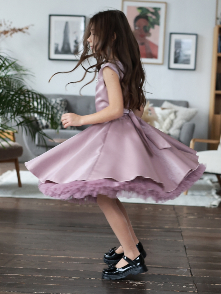 Платье для девочки БУШОН ST35, праздничное цвет чайная роза