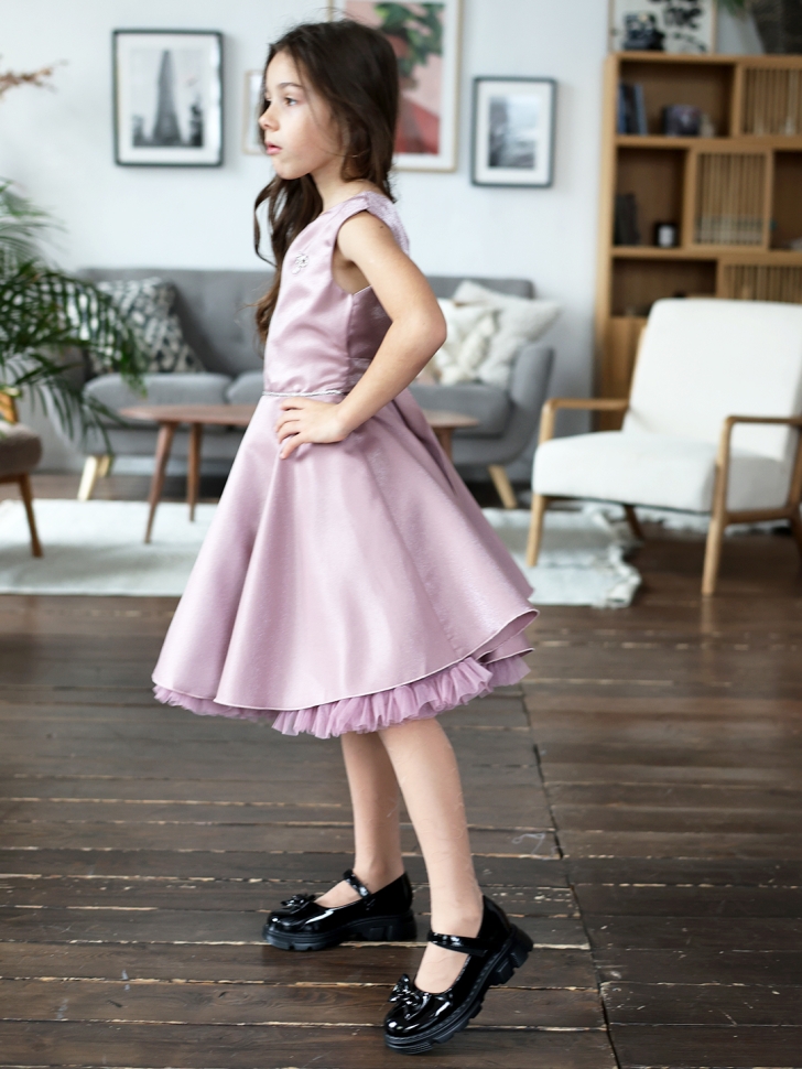 Платье для девочки БУШОН ST35, праздничное цвет чайная роза