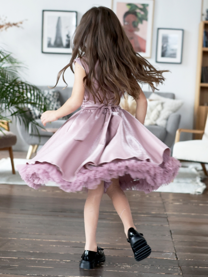 Платье для девочки БУШОН ST35, праздничное цвет чайная роза