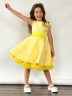 Платье для девочки праздничное БУШОН ST36, цвет желтый