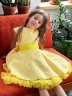 Платье для девочки праздничное БУШОН ST36, цвет желтый