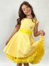 Платье для девочки праздничное БУШОН ST36, цвет желтый