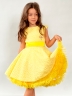 Платье для девочки праздничное БУШОН ST36, цвет желтый