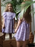 Платье для девочки вискоза БУШОН ST69, цвет сиреневый 