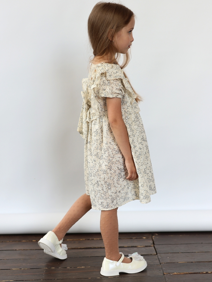 Платье для девочки вискоза БУШОН ST69, цвет бежевый 