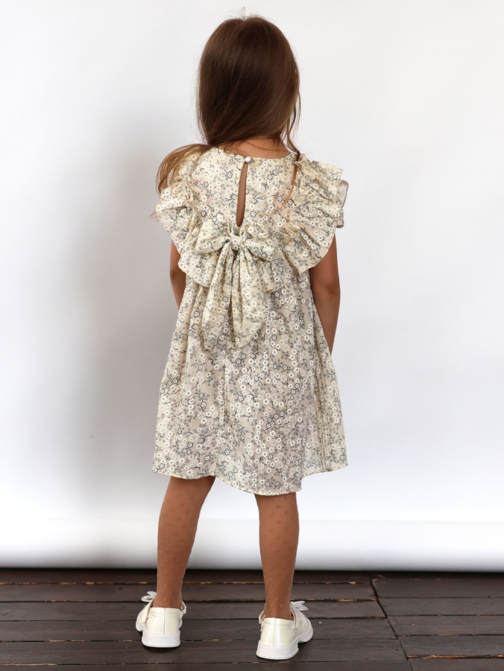 Платье для девочки вискоза БУШОН ST69, цвет бежевый 