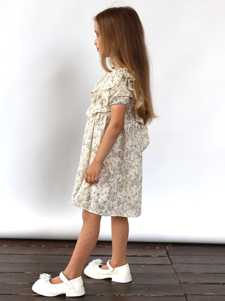 Платье для девочки вискоза БУШОН ST69, цвет бежевый 