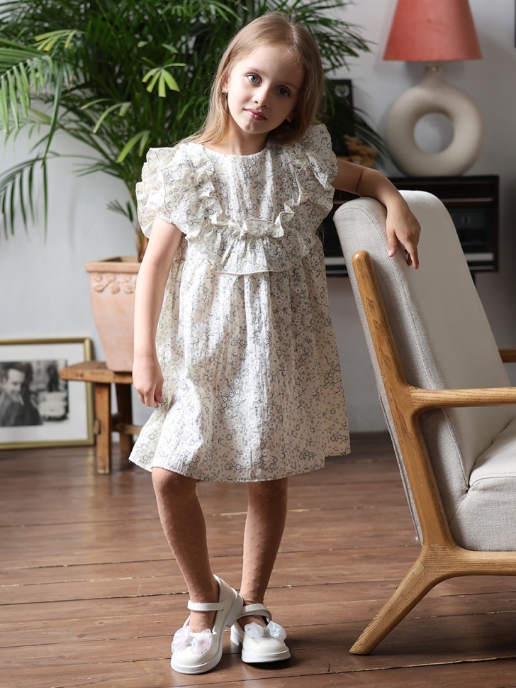 Платье для девочки вискоза БУШОН ST69, цвет бежевый 