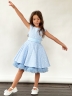 Платье для девочки праздничное БУШОН ST36, цвет голубой