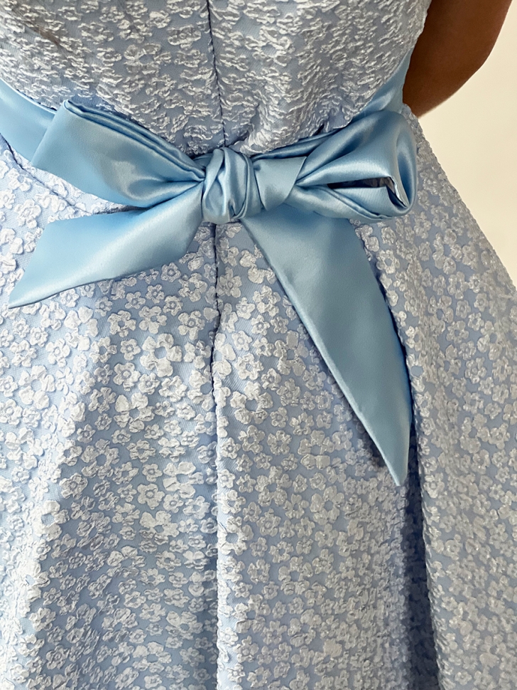 Платье для девочки праздничное БУШОН ST36, цвет голубой