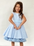 Платье для девочки праздничное БУШОН ST36, цвет голубой
