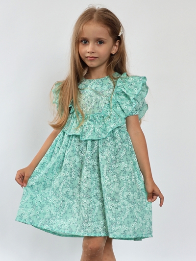 Платье для девочки вискоза БУШОН ST69, цвет бирюза
