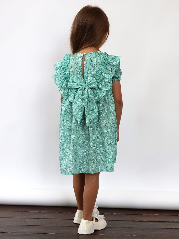 Платье для девочки вискоза БУШОН ST69, цвет бирюза 