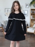 Платье для девочки школьное БУШОН SK33, цвет черный