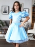 Платье для девочки БУШОН ST34, праздничное цвет голубой