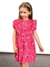 Платье для девочки вискоза БУШОН ST69, цвет малиновый