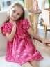 Платье для девочки вискоза БУШОН ST69, цвет малиновый