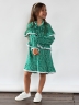 Платье для девочки нарядное БУШОН ST60, цвет зеленый