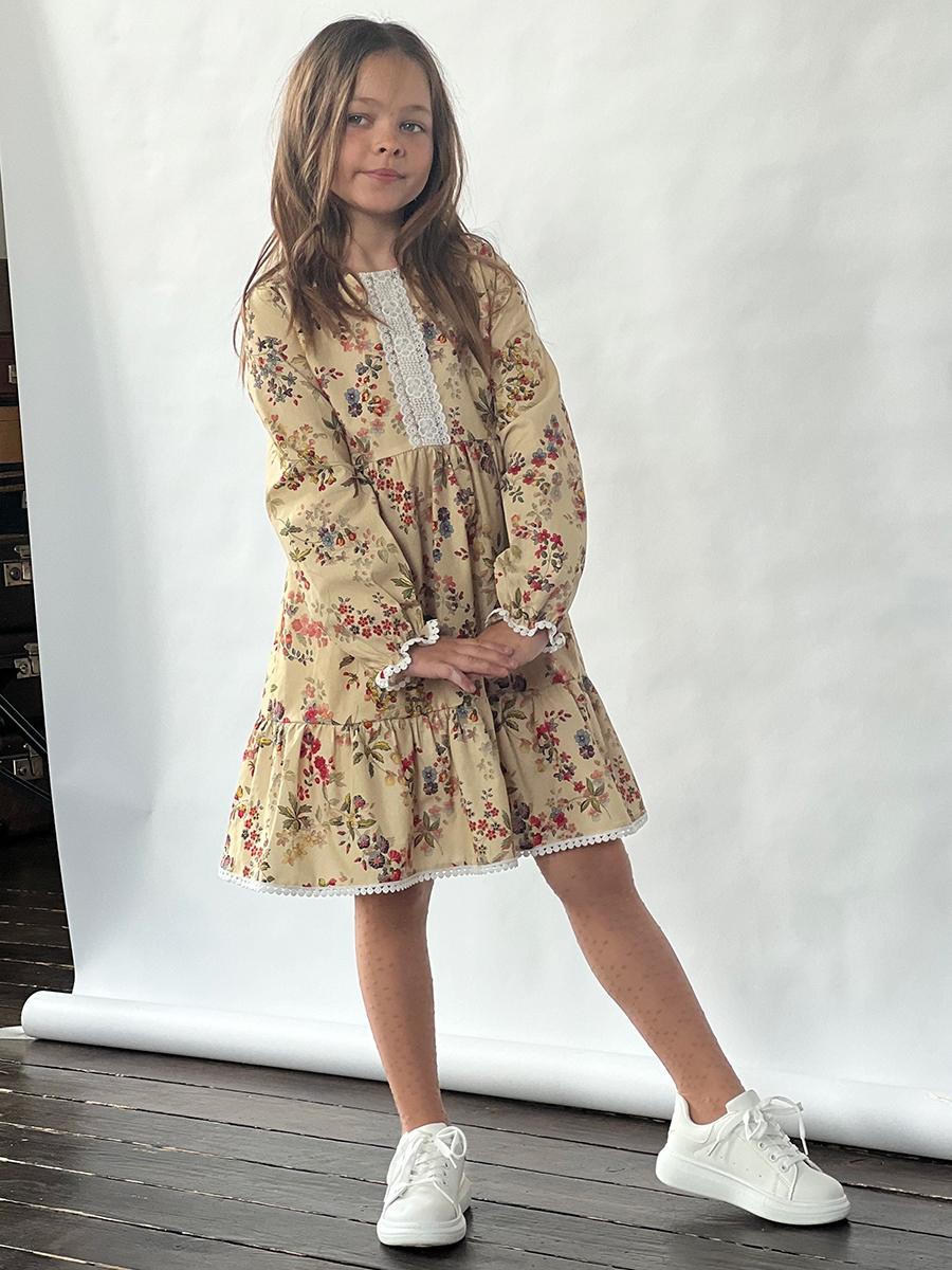 Платье для девочки нарядное БУШОН XB88, цвет 