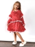 Платье для девочки нарядное БУШОН ST60, цвет красный