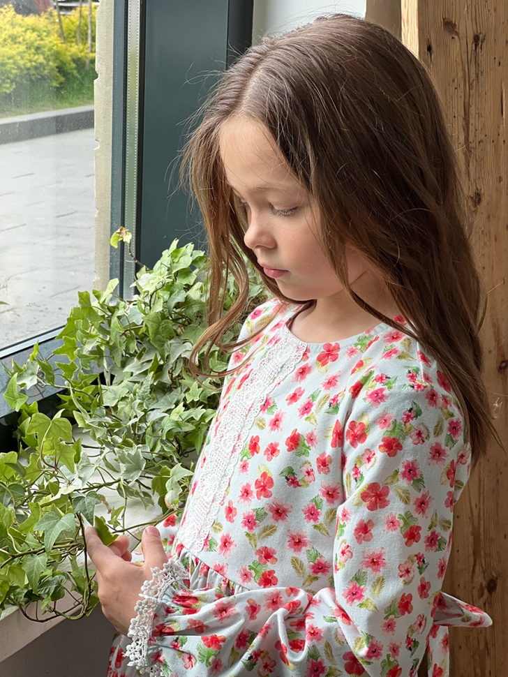 Платье для девочки нарядное БУШОН XB88, цвет цветы