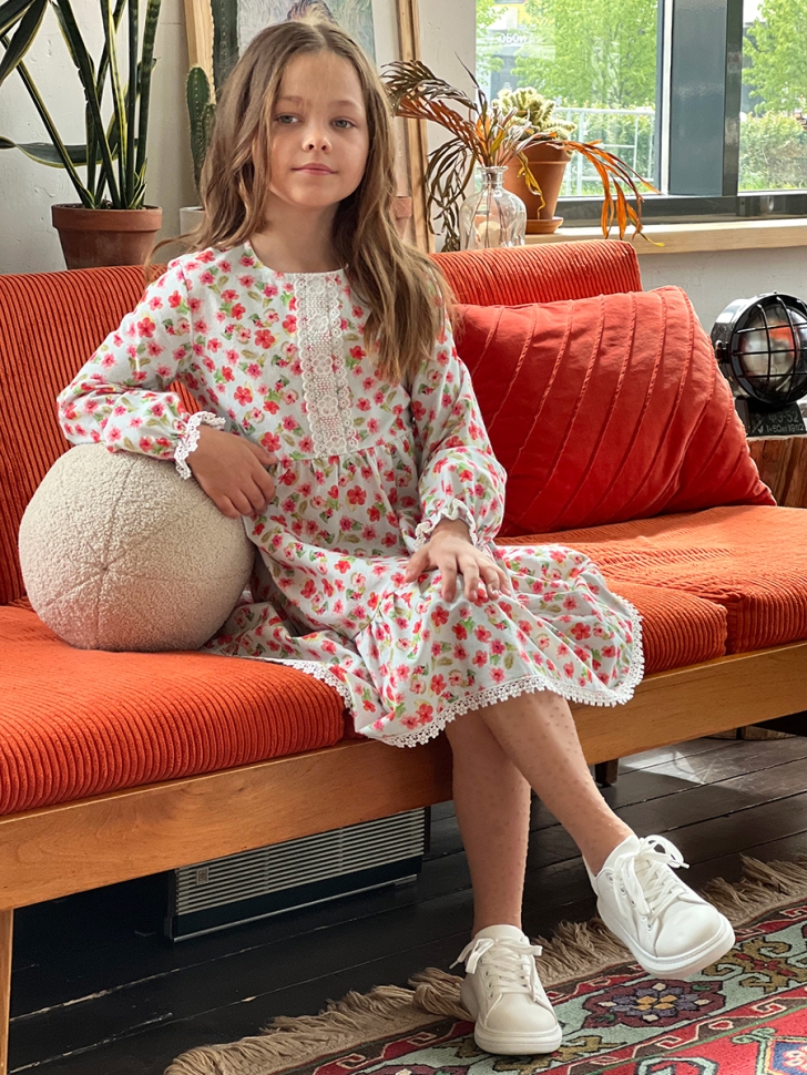 Платье для девочки нарядное БУШОН XB88, цвет цветы