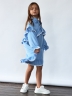 Платье для девочки нарядное БУШОН ST60, цвет голубой 