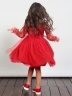 Платье для девочки нарядное БУШОН ST511, цвет красный 