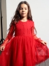 Платье для девочки нарядное БУШОН ST511, цвет красный 