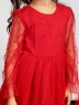 Платье для девочки нарядное БУШОН ST511, цвет красный 