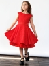Платье для девочки праздничное БУШОН ST36, цвет красный 