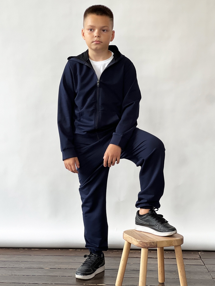 Спортивный костюм для мальчика БУШОН SP20, цвет темно-синий 