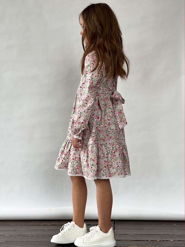 Платье для девочки нарядное БУШОН XB88, цвет розы