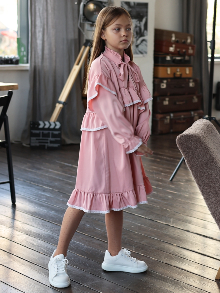 Платье для девочки нарядное БУШОН ST60, цвет розовый