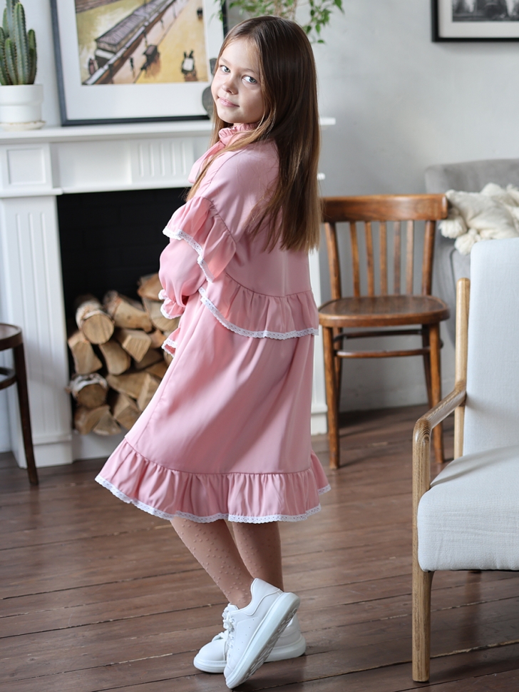Платье для девочки нарядное БУШОН ST60, цвет розовый