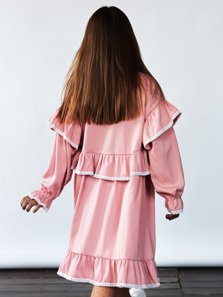 Платье для девочки нарядное БУШОН ST60, цвет розовый