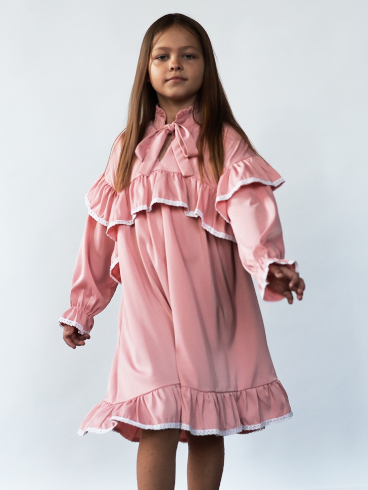 Платье для девочки нарядное БУШОН ST60, цвет розовый