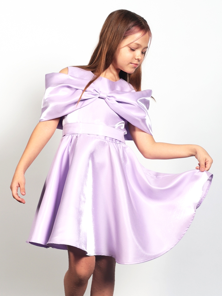 Платье для девочки нарядное БУШОН ST310, цвет сиреневый 