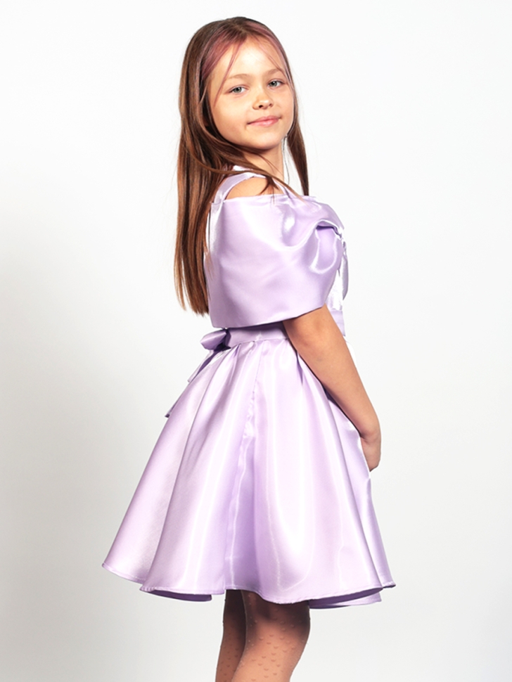 Платье для девочки нарядное БУШОН ST310, цвет сиреневый 