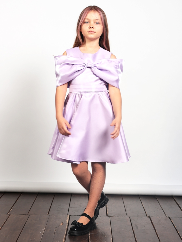 Платье для девочки нарядное БУШОН ST310, цвет сиреневый 
