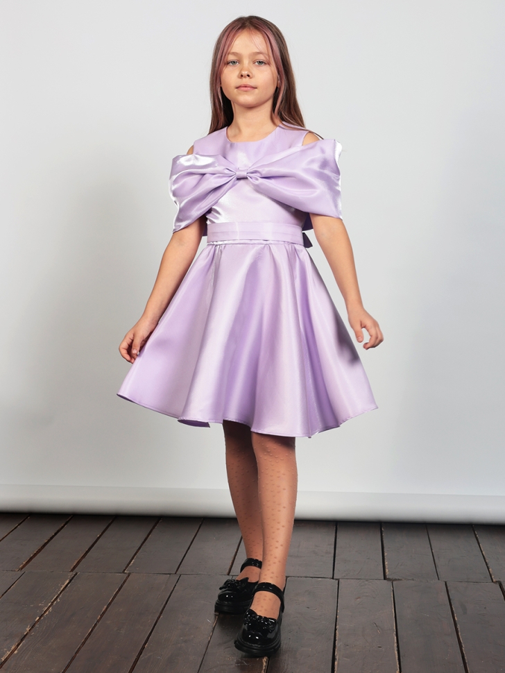 Платье для девочки нарядное БУШОН ST310, цвет сиреневый 