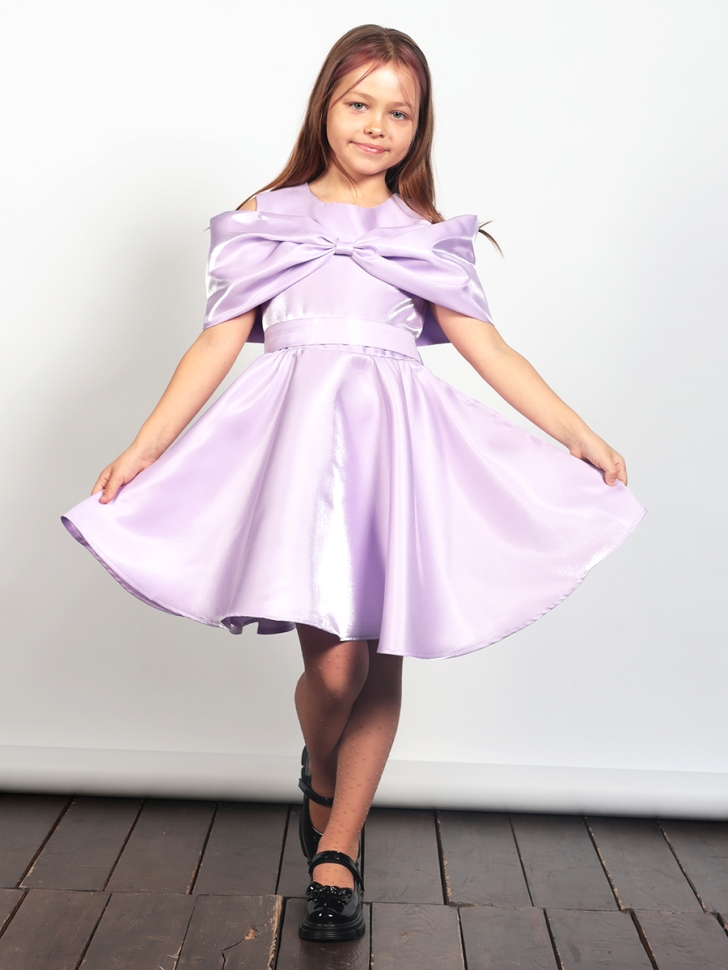 Платье для девочки нарядное БУШОН ST310, цвет сиреневый 