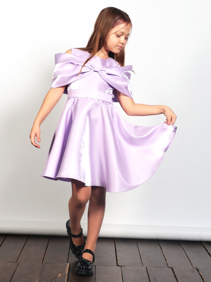 Платье для девочки нарядное БУШОН ST310, цвет сиреневый 