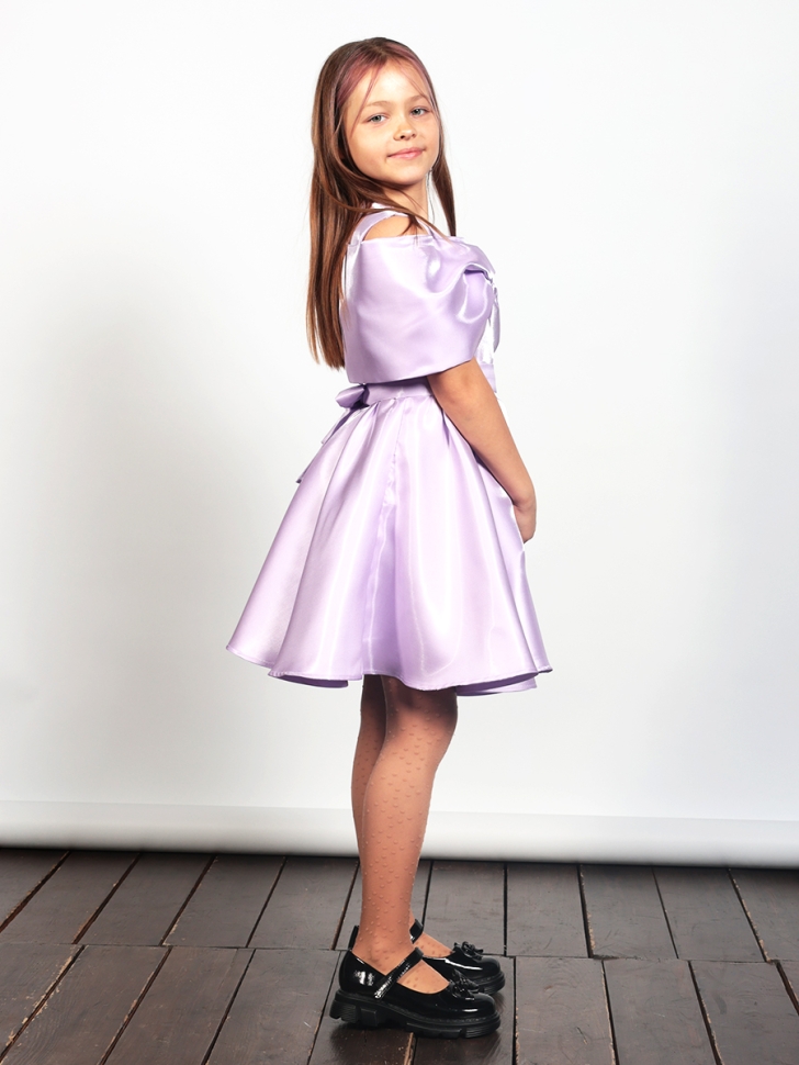 Платье для девочки нарядное БУШОН ST310, цвет сиреневый 