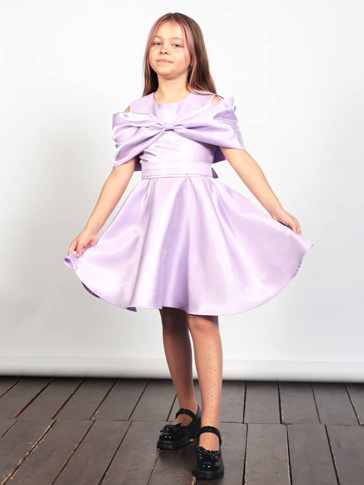 Платье для девочки нарядное БУШОН ST310, цвет сиреневый 