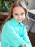 Рубашка для девочки БУШОН, цвет бирюзовый