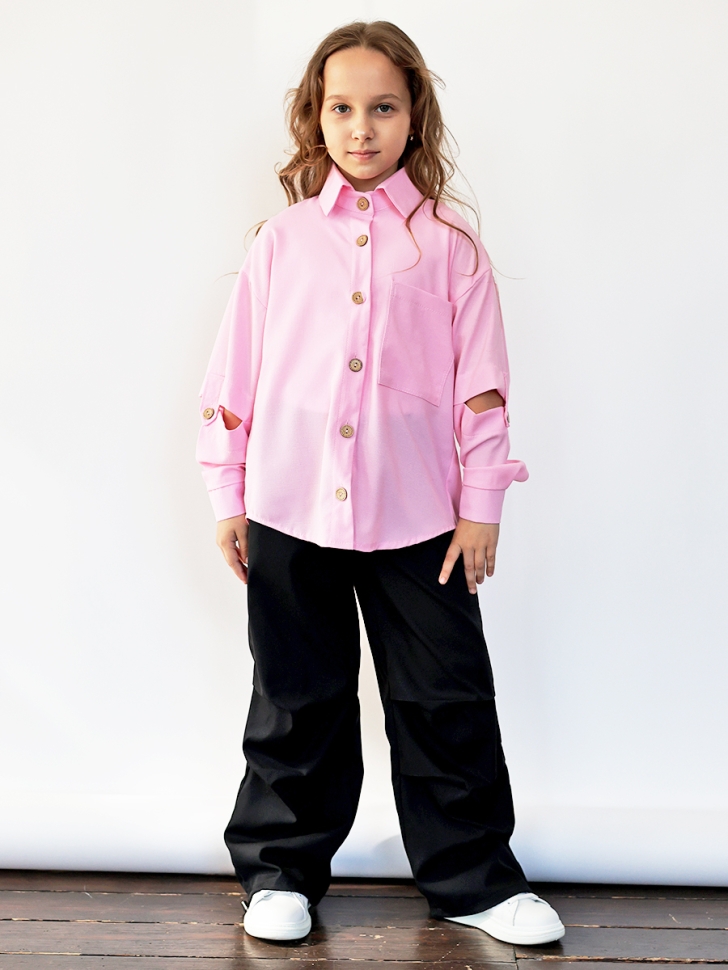 Рубашка для девочки БУШОН, цвет розовый
